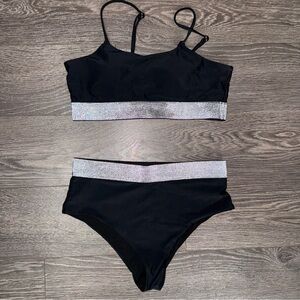 SHEIN Black and Silver undies Set